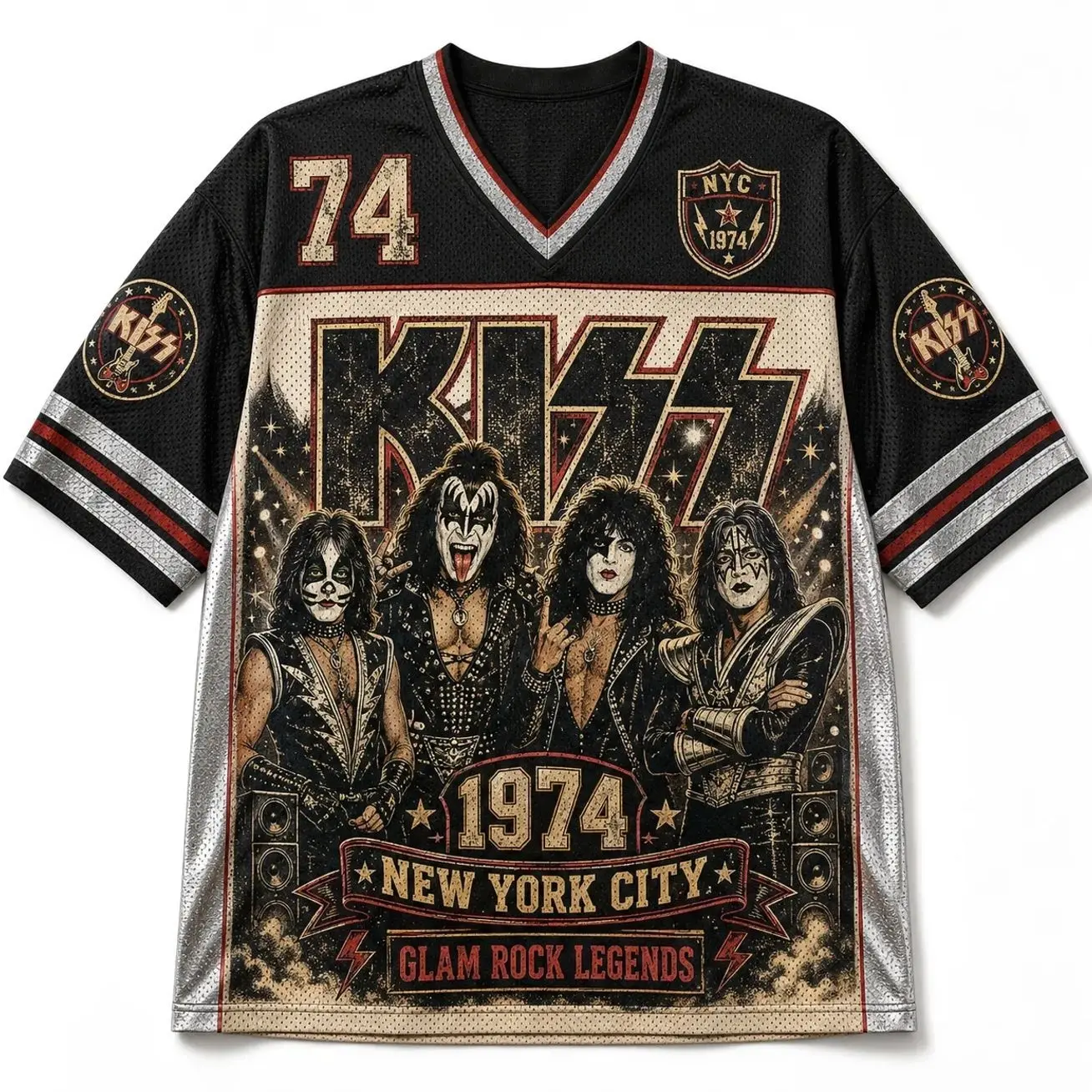 KISS Band Mesh Jersey 9UP