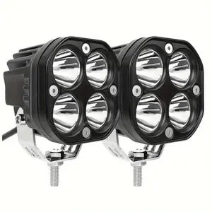 2pcs 3 Inch 40W LED High Intensity Cube Pod Work Light LED Light White Beam, Super Bright, Day And Night Light for Motorcycle Off-road 4WD Truck, SUV, ATV, Boat