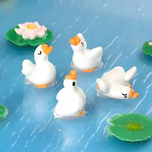 Creative Cute Goose Figurines, Miniature Garden Decorations, DIY Gardening Accessories, Car Desktop Ornaments, Set of 4
