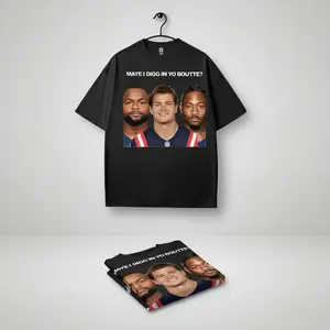 Retro Maye I Digg In Yo Boutte NE Football Fan Parody Funny T-Shirt and Hoodie, High-Quality Print, Comfortable Cotton, Trending Us Streetwear, Menswear Tops Crewneck Shortsleeve