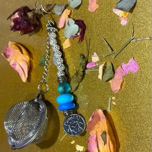 Gemini Inspired Custom Beaded Tea Infuser Strainer Filter Steeper