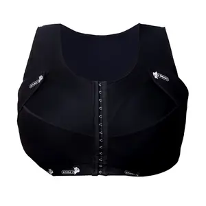 Shock Proof High Impact Bra - Black, Adjustable, wireless, back fat control, Smooth
