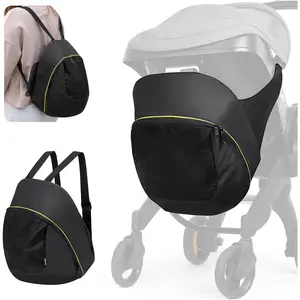 Storage Bag  Infant Car Seat Stroller, Large Capacity Diaper Bag, Wearable Backpack, Stroller Organizer, Easy Access Zipper, Water-Repellent Lightweight Baby Travel Essentials Organizer
