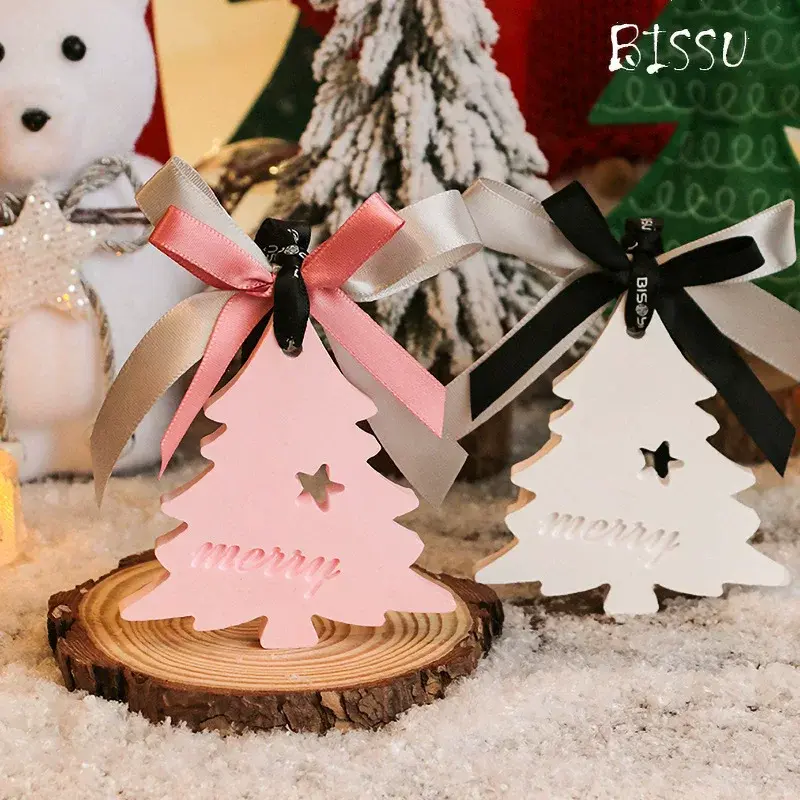 Christmas Tree Aroma Hanger - Plaster Scented Ornament for Car & Home - Festive Gift with Fragrance，air freshener，Wardrobe Wardrobe Gypsum Fragrant