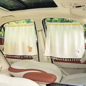 Car Side Window Sunshade, Car Rear Seat Side Window Curtain, Car Sunshade, Heat Insulation & Sun Protective Car Curtain, Universal Car Accessories