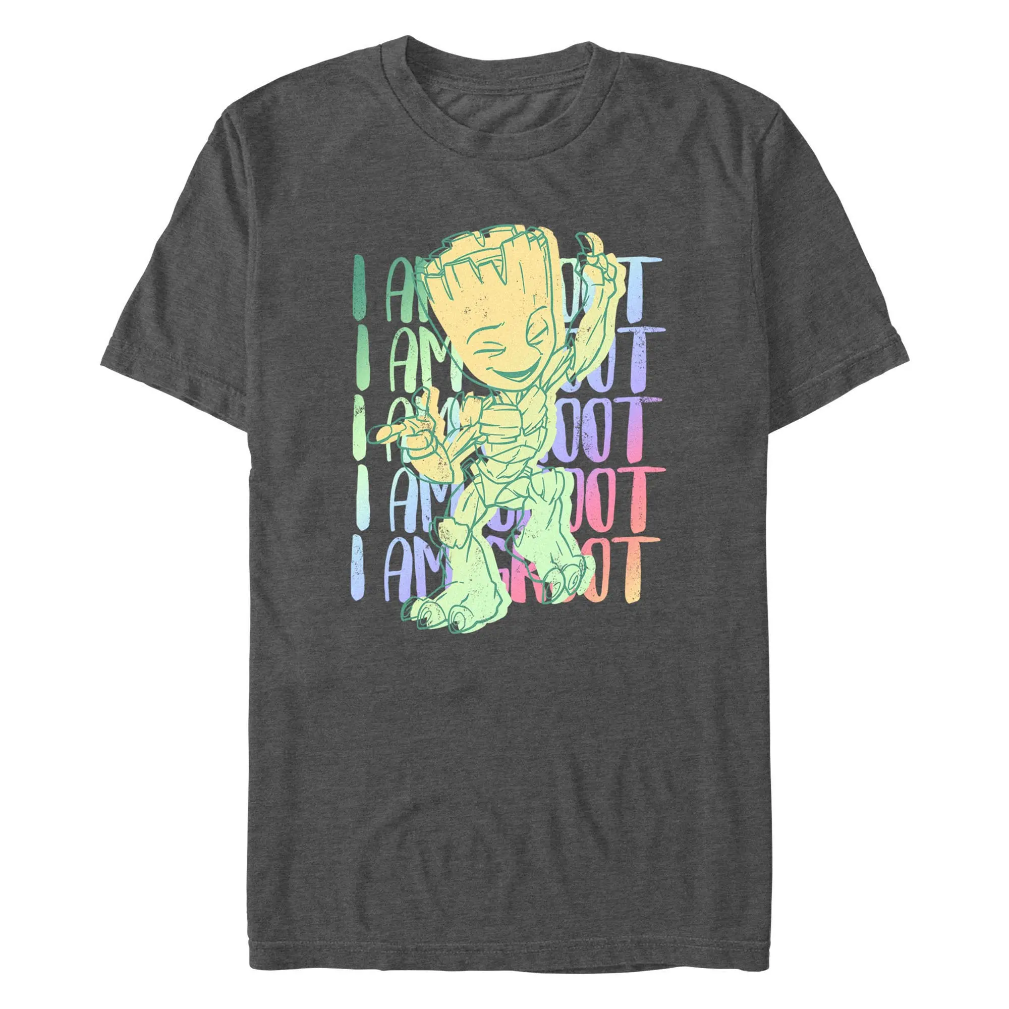 Men's Marvel: I Am Groot Rainbow Quote Dance T-Shirt