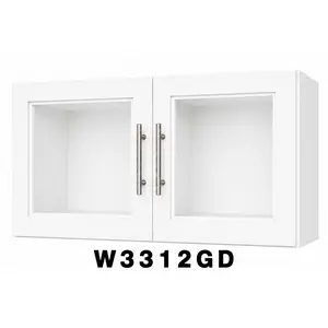 W3312GD Launch Collection Shaker Wall Glass Door Cabinet | 33"W x 12"H x 12"D