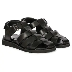 Saint G  Leather Flat Sandals - Neive