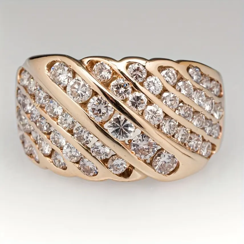 Everyday luxury accessory,Luxury statement ring.Suitable as a focal accessory for occasions such as dinners and parties, and also can be used as a daily light luxury layered piece.Stackable rings, bridal shower gifts, daily luxury accessories.