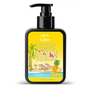 OYS Glow Extreme Intensifying Tanning Cream with Carrot Oil, Seed Oil & Shea Butter, Rapid Tanning Lotion, Sunbed Cream for Indoor & Outdoor
