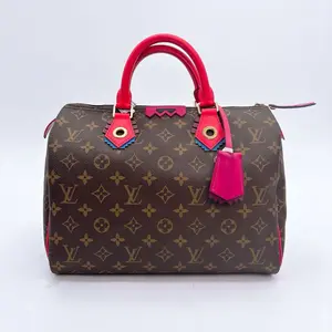 Pre-owned Louis Vuitton canvas Tote Bags 'Speedy 30' Limited Edition Bag in Brown totem Monogram Canvas