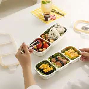 Stainless Steel Lunch Box, 1 Count Portable Food Storage Container with Lid, Food Container for Office, School, Travel, Picnic