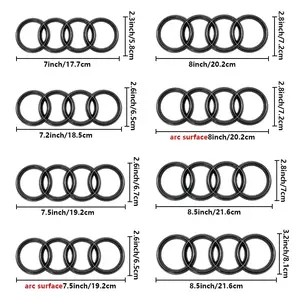 2026 New 4 Ring ABS Car Hood Front Bonnet Grill Rear Trunk Emblem Logo Badge Sticker For Audi  A4 A5 A6 A7 S3 S4 S5 S6 RS3 RS4 RS5 RS6 Q3 for your car