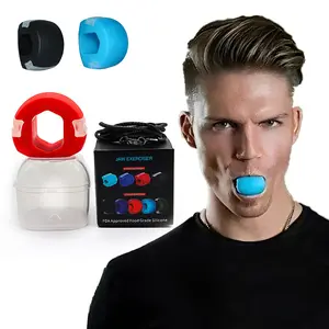 Jawline Exerciser Silicone Facial & Neck Trainer for Men Women Jaw Strengthener with Face Skincare Comfort Double Chin Reducer Daily Workout Portable