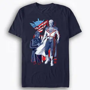 Cody Rhodes Logo Graphic T-Shirt Navy Mad Engine Mens Fan Apparel American Nightmare Wrestling Gear