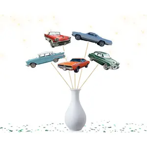 Classic Vintage Car Centerpiece Collection - Set of 5