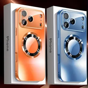 Introducing premium matte phone cases Accessories for iPhone 17, 17 Air, 16, 15, 14, 13, 12, and 11 Pro Max Smartphone. This shockproof case features magnetic wireless charging compatibility, a protective glass lens cover, and a stylish phone sleeve.