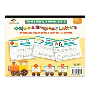 Channie's Multi-sensory Learning- Level 1:  Labeling, Tracing, Tracking, Reading, and Coloring-140 Objects, Shapes, and Letters