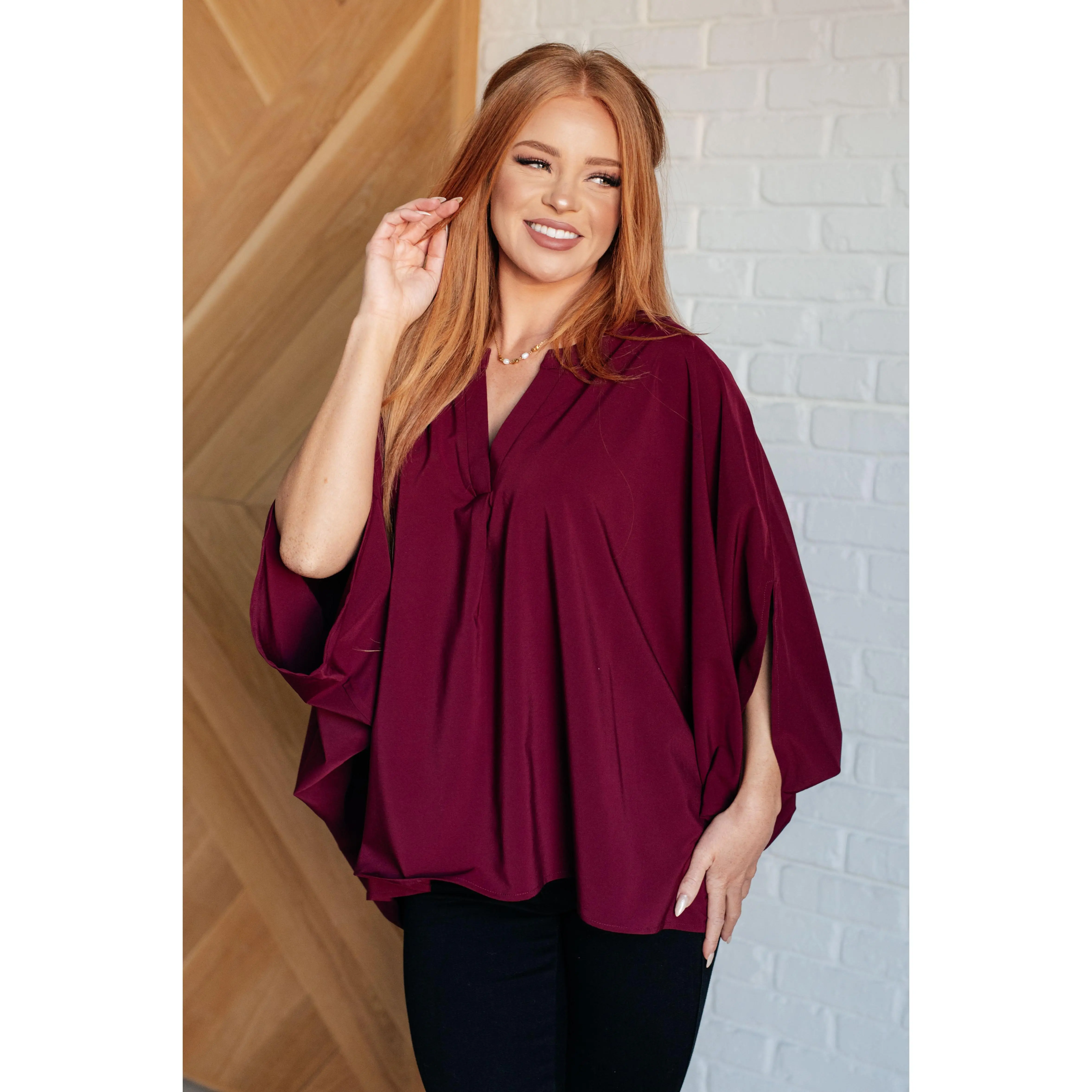Andree By Unit Universal Philosophy Blouse in Wine