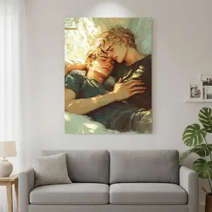 Framed Canvas 1pc Mysterious Mermaid Silhouette Underwater Fantasy Wall Art - Wrapped Canvas in Wooden Frame, 0.75" Thick, Minimalist Art Deco Home Decor for Bedroom, Living Room, Coffee Shop, Dorm - Perfect for Mother's Day & Easter Gifts, Mermaid P