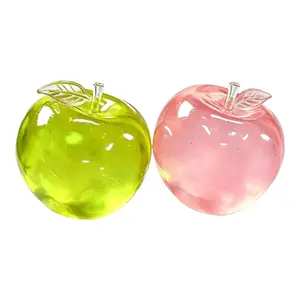 Round Apple Squishy Toys, Super Slow Rising Soft Mochi Squeeze Toy, Stress Relief Anxiety Calming Fidget Toy Set, Decompression Sensory Play Gift for Kids Adults, Birthday Party Favor