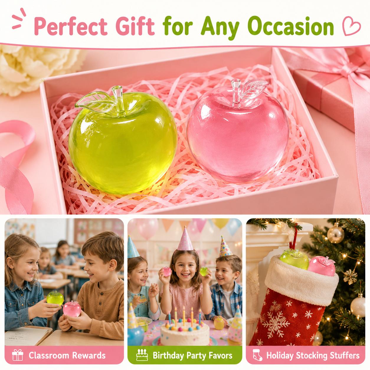 Viral Cuteness 6 × 6 Cm Slow-Rising Soft Squeeze Stress Relief Fidget Toy, Crystal-Clear Glossy Finish Mochi Sensory Toy for 3-80 Years, Desk & Travel Use, Great Gift for All Ages