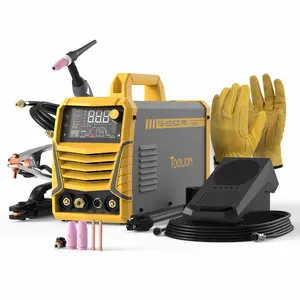 [fathersdaygift] TOOLIOM TIG-200 ACDC PRO Pulse TIG Welder Value Pack - 110/220V 6-In-1 AC/DC TIG Welding Machine for Aluminum with Foot Pedal