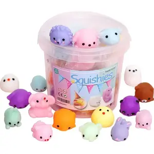 64PCS Squishies Squishy Party Favors Mochi Squishy moji Mini Kawaii squishies Mochi Stress Reliever Anxiety Easter Basket Stuffers fillers
