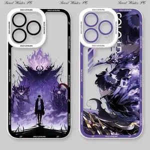 Hot Cool Anime Solo Leveling Phone Cases For iPhone 17 Promax Pro Air 16 Plus 15 14 13 12 11 Shockproof Soft TPU Protective Cover Perfect Christmas Halloween Birthday Gift