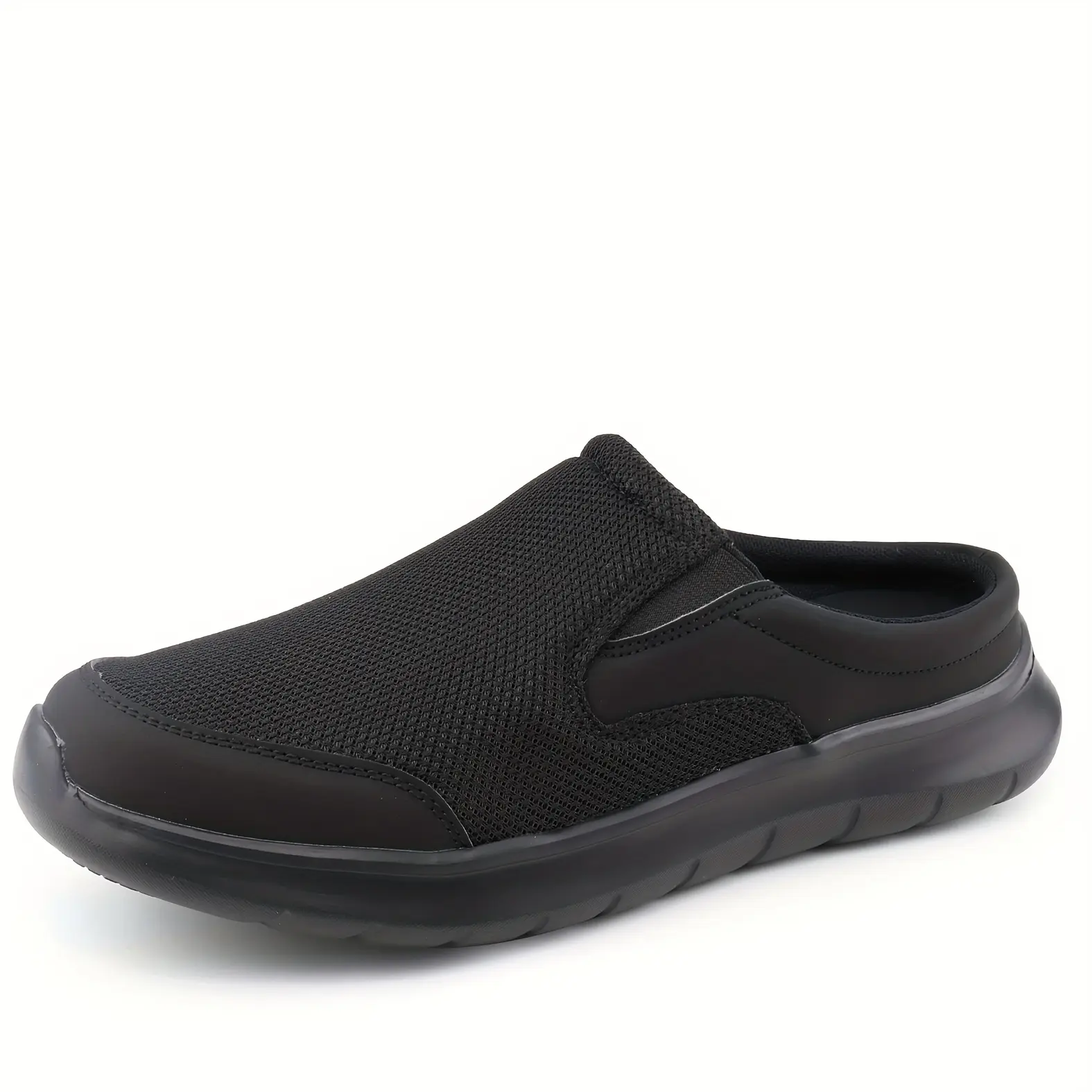 Men's Casual Slip-On Trainer Shoes - Breathable Mesh Upper, Durable MD Sole, Comfortable Low-Cut Footwear, Suitable for Indoor & Outdoor Wear, Walking Shoes
