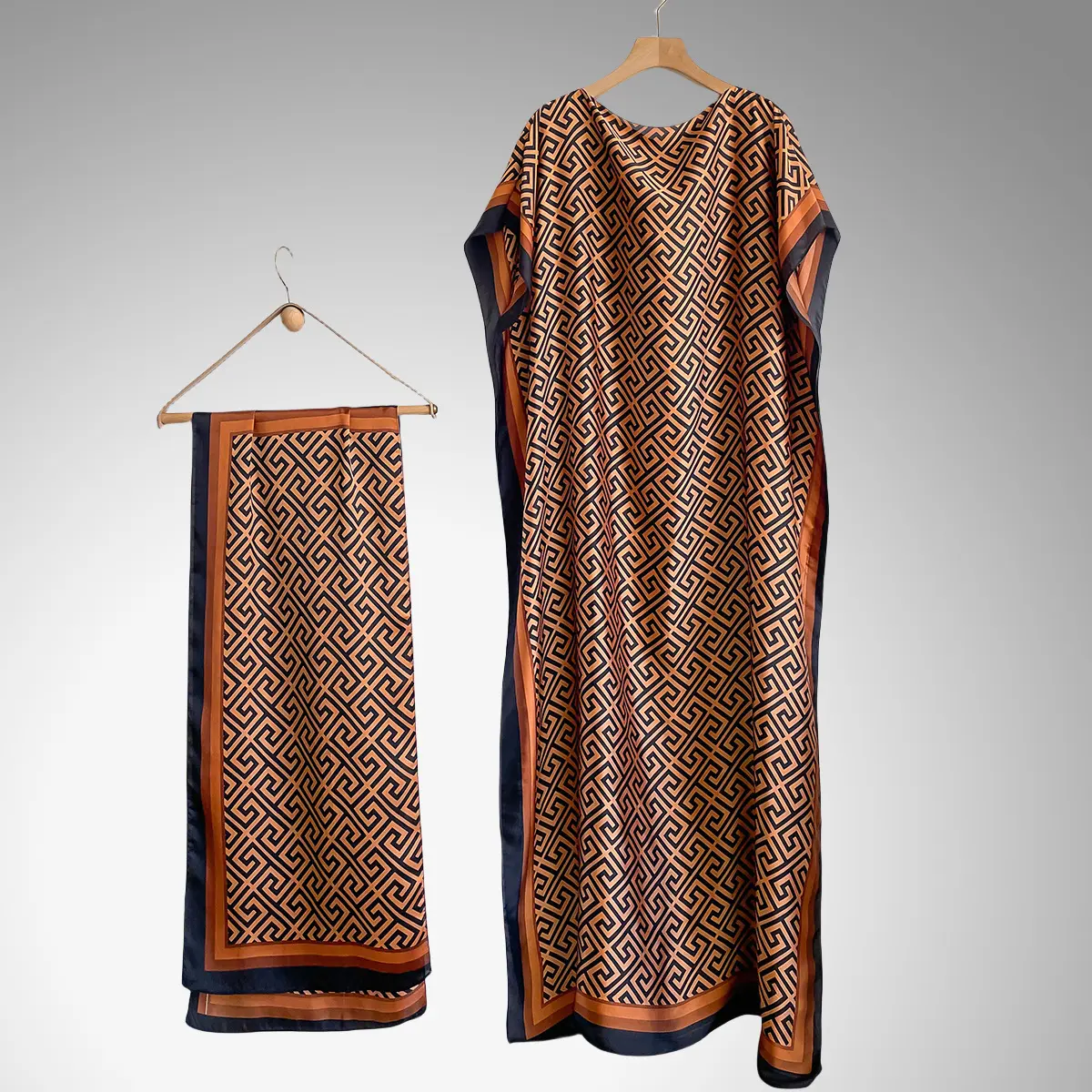 11-Labyrinth Grid Earth Orange