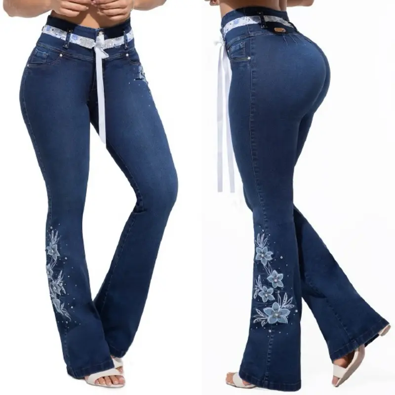 Women's W71-200 Buttlifting Colombian Denim Pants, Fashion Women's Bottoms