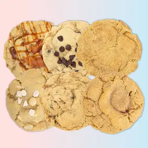 Taylor Chip Grandma's Favorite Cookie Bundle - 6ct/12ct - Salted Caramel Pretzel, Chocolate Chip, Snickerdoodle, White Chocolate Macadamia, Oatmeal Raisin, PB&J - Ready To Eat, HUGE Gooey Cookies