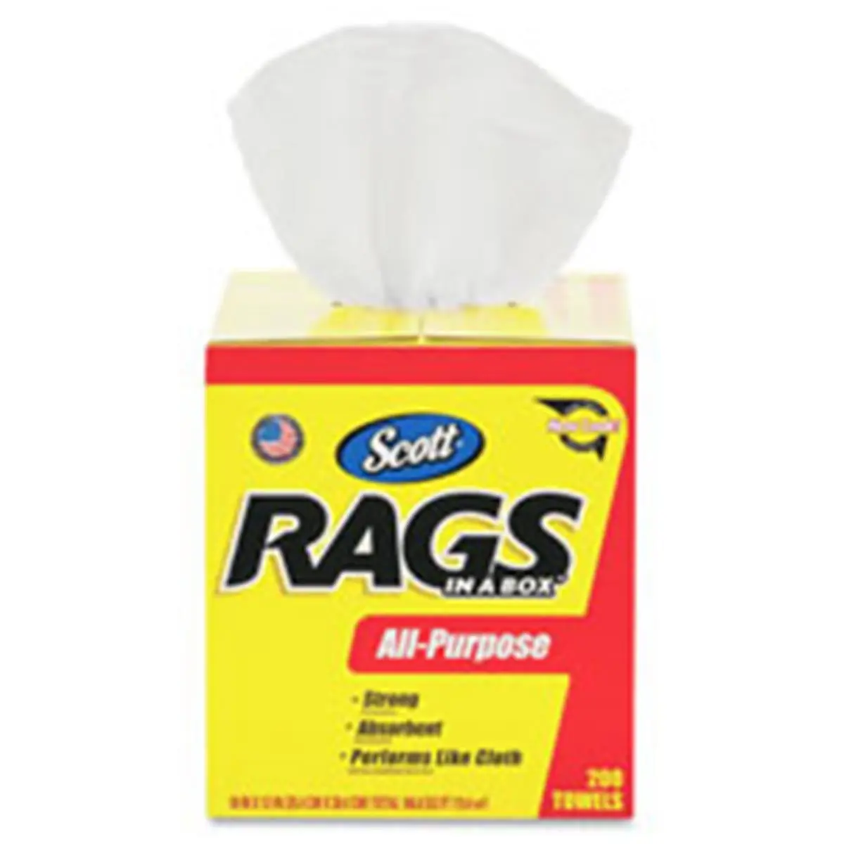 212 MAIN Kimberly-Clark Professional KCC75260CT Scott Rags in A Box Soft Towels - 8 Per Carton, Cleaning, Multipurpose, Absorbent, Spill Cleanup