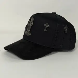 San Judas Tadeo Hat with SnapBack Closure, Premium Materials, Logo Design, Black Color