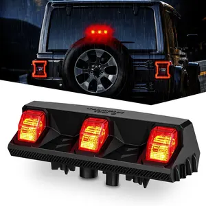 Nilight Third Brake Light Tail High Mount Stop Upgrade 3rd Stop Lights Replacement for Jeep Wrangler JL JLU 2018-2023