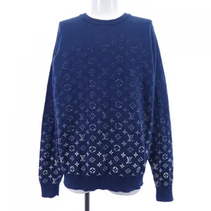 Pre-owned Louis Vuitton Wool Small Leather Goods LVSE Monogram Degrade Knit Sweater