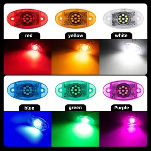 LED car chassis light, Led Car Lights, bright colors, unisex, car bottom light, flashing warning light, suitable for ATV RZR UTV SUV off-road vehicle DV 12V