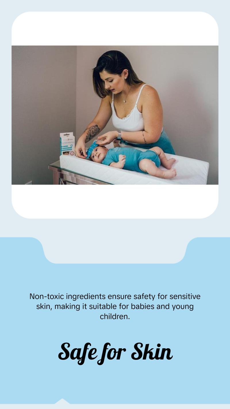 Primo Passi - 5Pk Baby Instant Cooling Relief Gel Patches for Fever