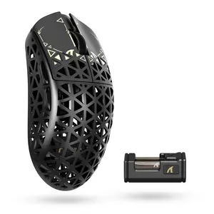 39g ATTACK SHARK R5 Ultra Gaming Mouse Carbon Fiber Wireless 8K PAW3950MAX,PixArt PAW3950MAX Gaming Sensor,MCU Nordic 52840,DPI up to 42000,BT/2.4G,Injection Molded Carbon Fiber,F-Switch E10 Premium Encoder,100 Million Clicks Omron,Ergonomic Design