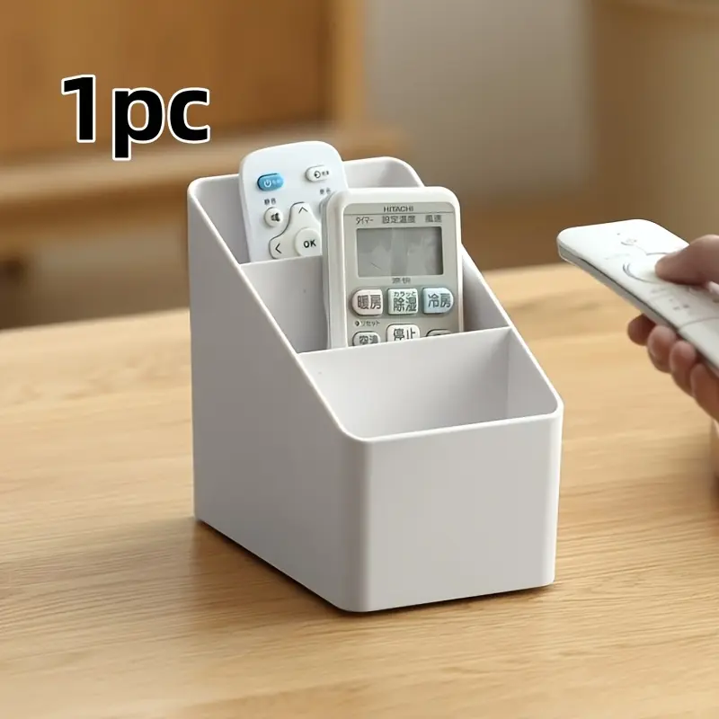 Multi-Functional Open Design Storage Box - Portable Desktop Organizer for Remote Controls, Office, Living Room, Cable Management - Space-Saving Home And Desktop Storage Solution