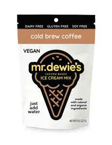 Mr. Dewie's Cashew Base Ice Cream Mix (Cold Brew Coffee)