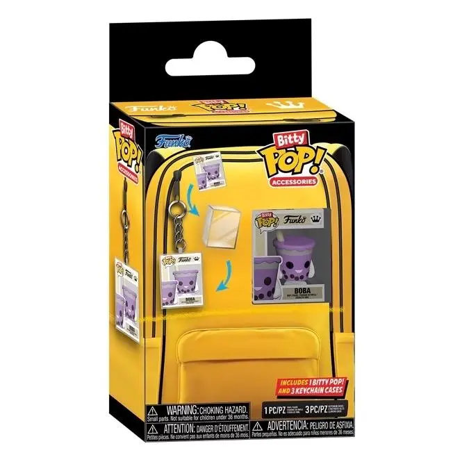 Funko Bitty Pop Chibi Keychain Set, Fashion Accessory - Includes 3 Keychains & 1 Bitty Pop, Chibi Keychains