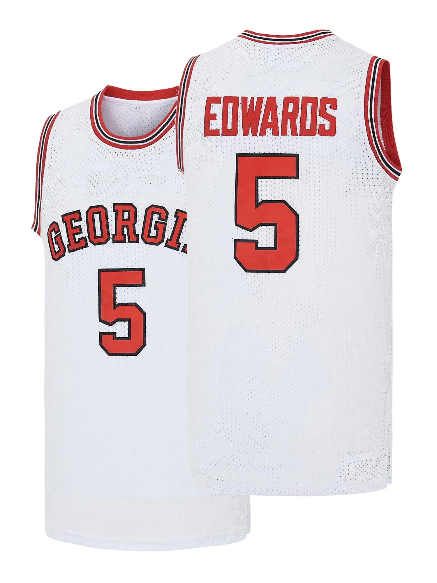 Men's EDWARDS #5 Holy Spirit High School Basketball Jersey,Lettered Embroidery Basketball Vest, Fan Gift