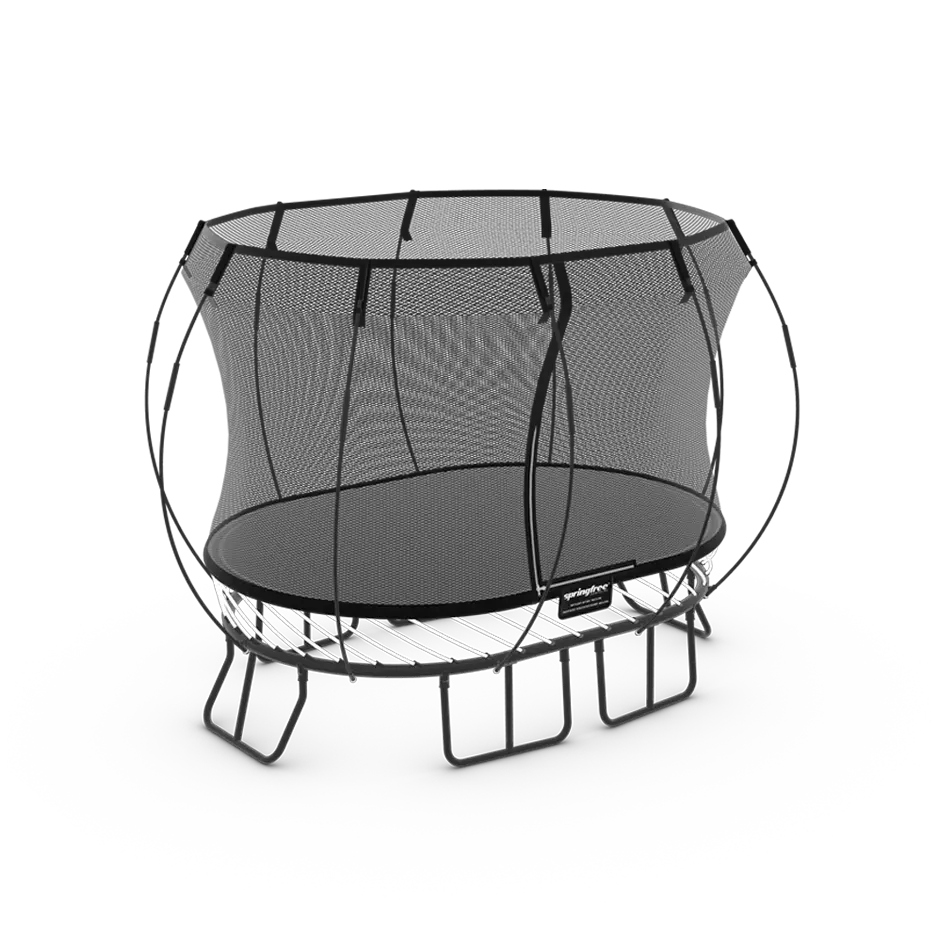 SpringFree Compact Oval Trampoline 6' x 9'