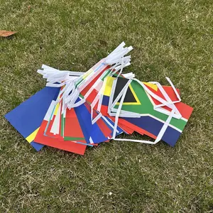 2026 football Cup Flag 14x21cm 42pcs Small World Flag Hanging Flag NEW cup Countries Flag for Bar Bunting Decoration