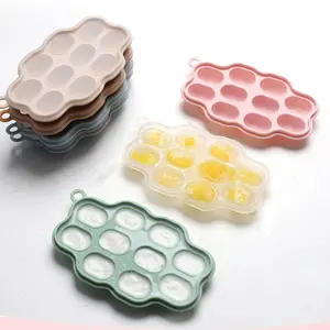 Baby Breastmilk Popsicle Molds, Silicone Nibble Freezer Tray, Baby Fruit Food Feeder Teether Tray, Baby Food Storage Container Ice Cube Tray Maker for Homemade Baby Food