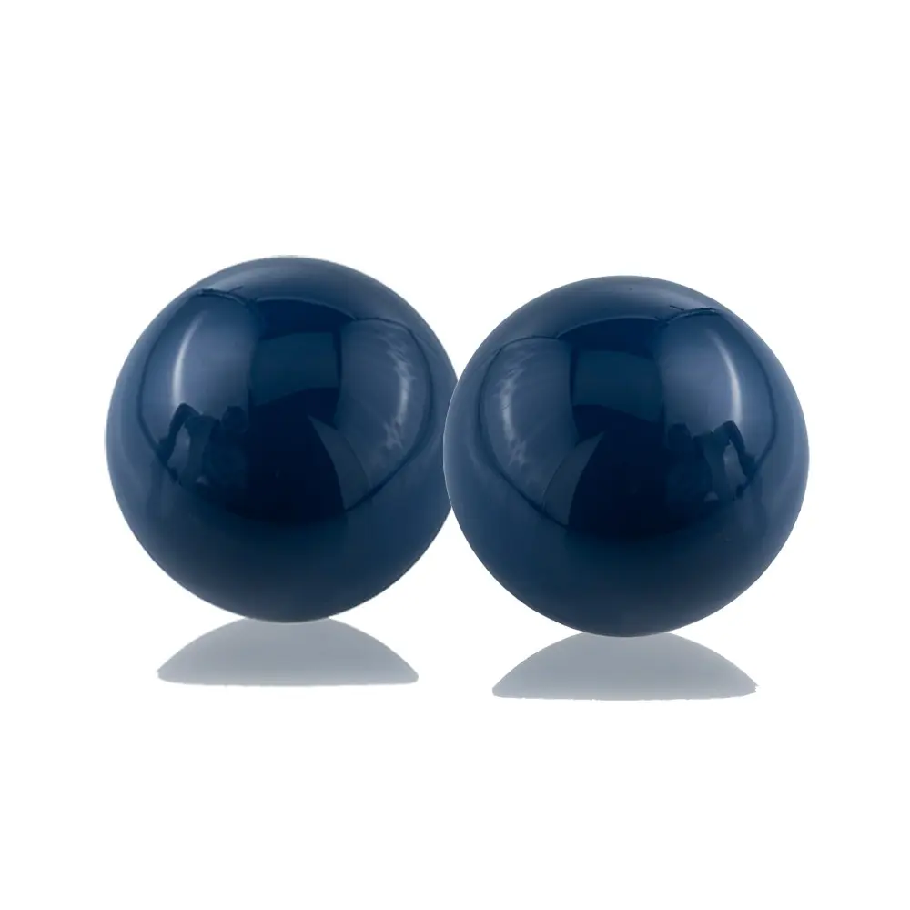 Blue Aluminum Decorative Spheres, 3 in. - Set of 2