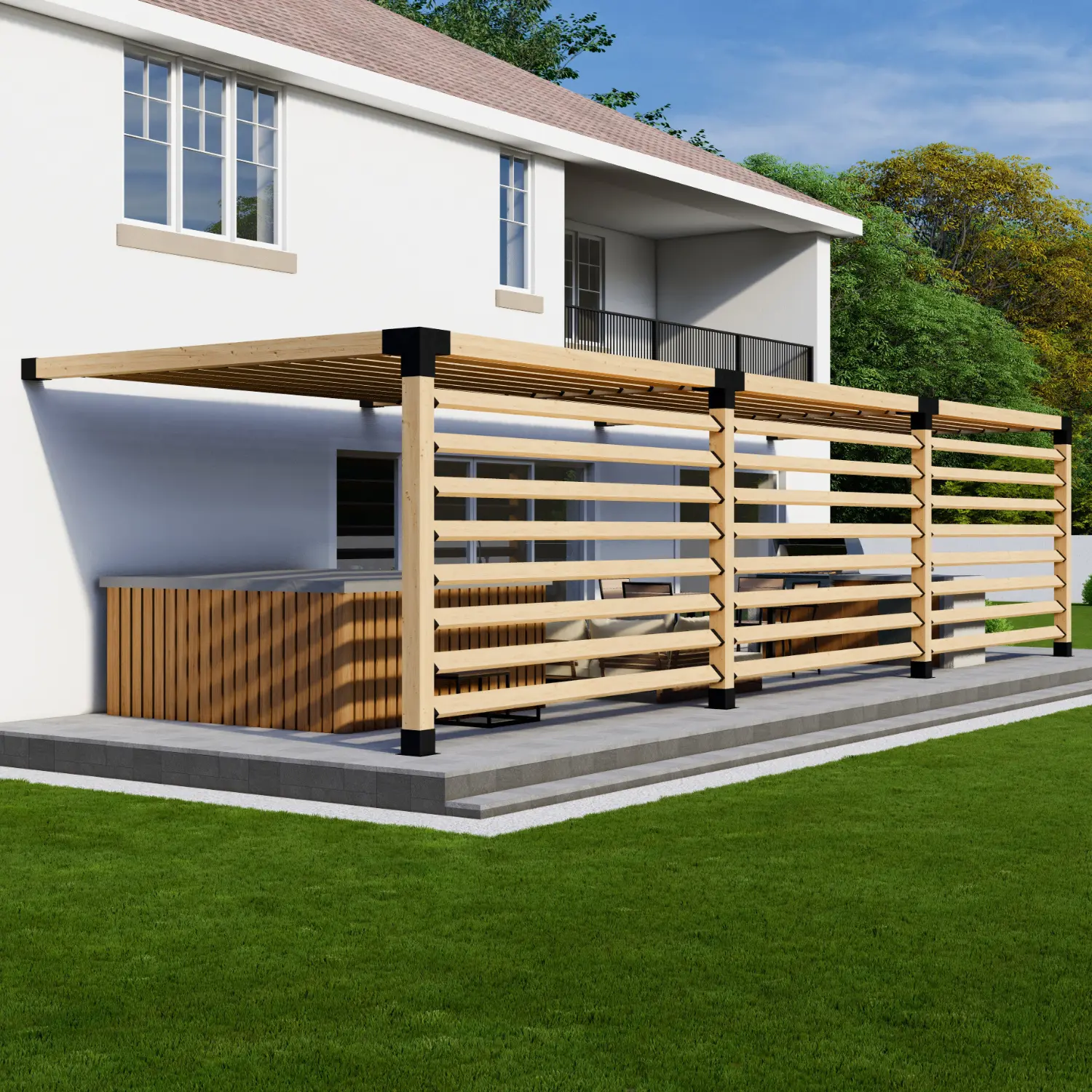 Modern Outdoor Pergola Kit