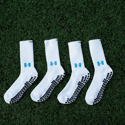 Premier Edge Guatemala Flag White Grip Socks